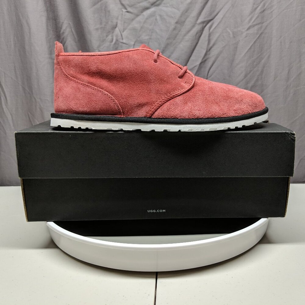UGG Maksim Suede Chukka Ankle Boots Shoes UGGpure Wool Sheepskin Timeless Red